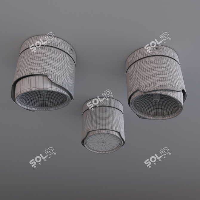 Sleek QR111 | Ceiling Light 3D model image 2