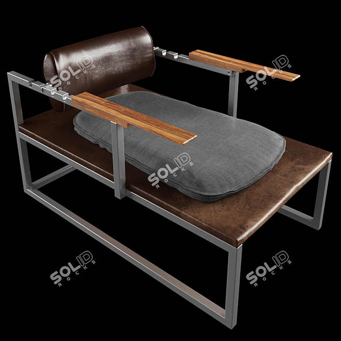 Sleek VERDEN Quintal Chair 3D model image 1