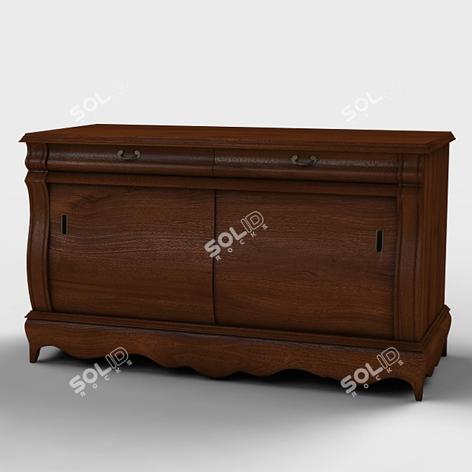 Modern Standard Dresser: Sleek Elegance 3D model image 1