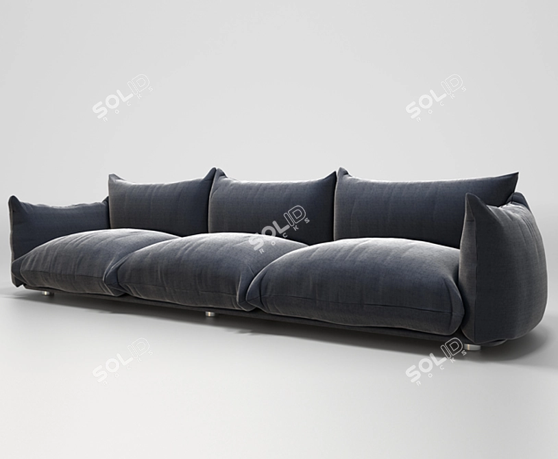 Marenco Sofa: Modern Elegance by Mario Marenco 3D model image 1