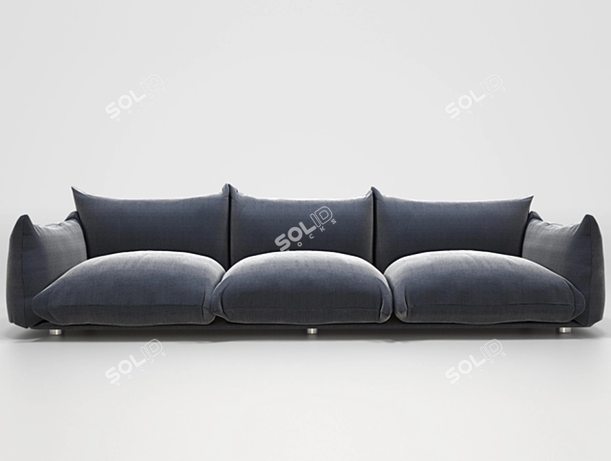 Marenco Sofa: Modern Elegance by Mario Marenco 3D model image 2