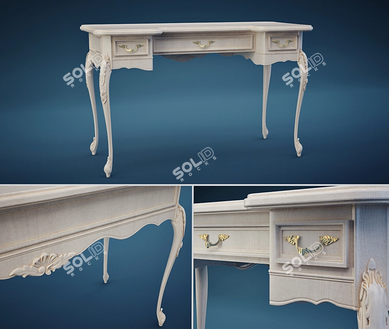 Benedetta Dressing Table: Exquisite Beauty 3D model image 1