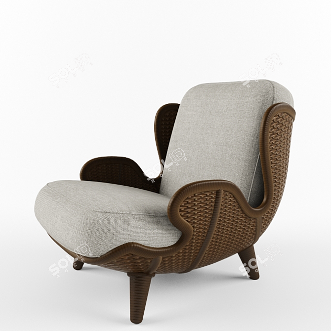 Vittorio Bonacina Siesta: Stylish Comfort for Relaxed Rest 3D model image 1