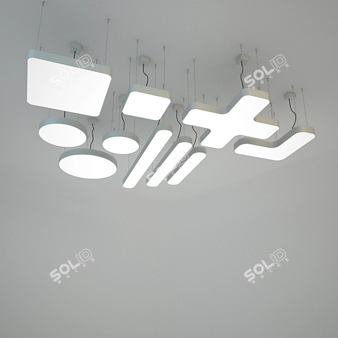 HALLA RUNDO Series Downlights 3D model image 1