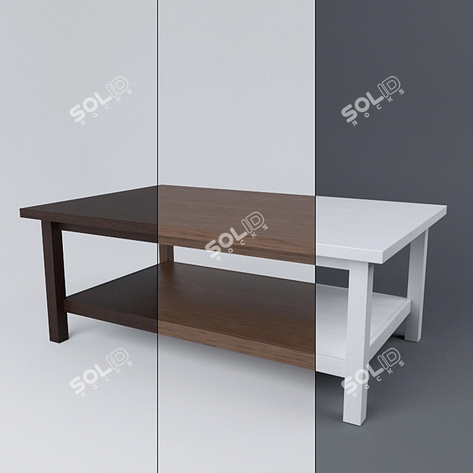 Modern IKEA HEMNES Coffee Table 3D model image 1