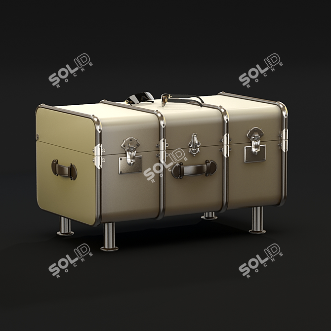 Elegant Transport: EICHHOLTZ Flightcase Glendale 3D model image 1