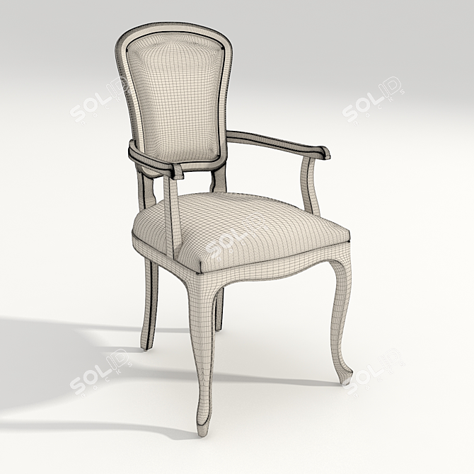 Sophisticated Selva E143 Chair 3D model image 2