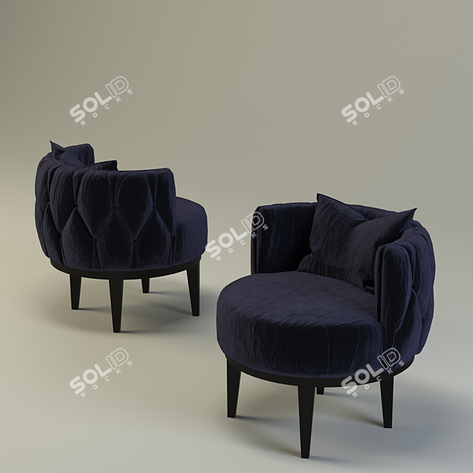Modern Comfort Oskar Sofa 3D model image 1
