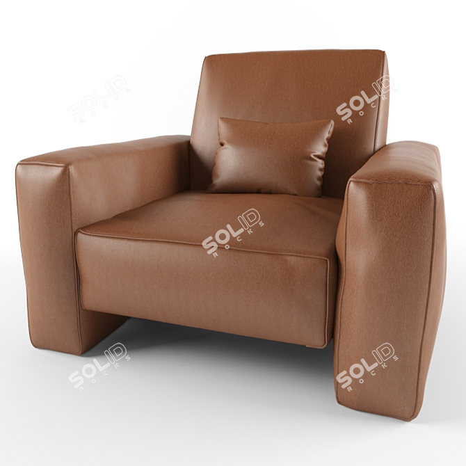 Cozy Moreton Armchair 3D model image 1