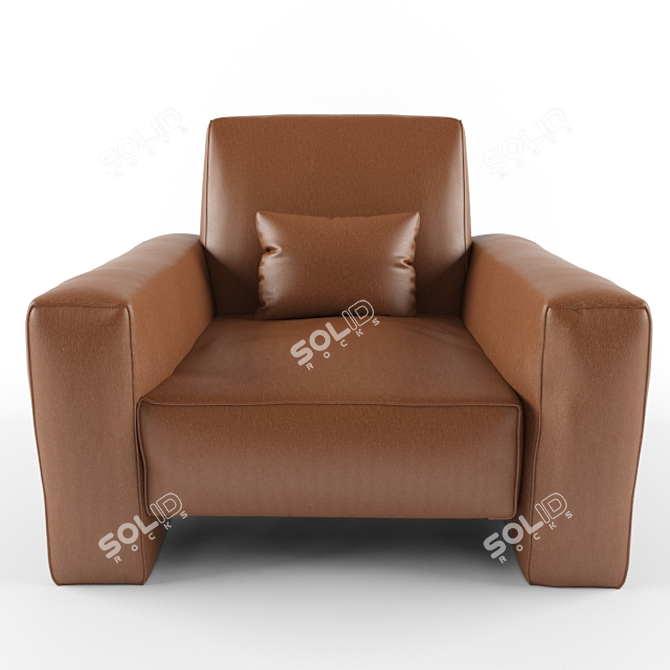 Cozy Moreton Armchair 3D model image 2