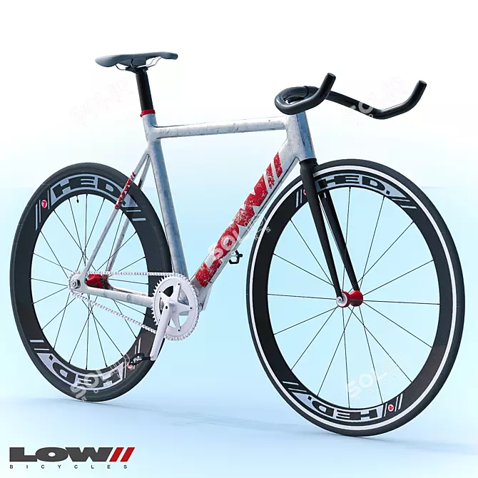 Fixed Gear Low Bike 3D model image 1