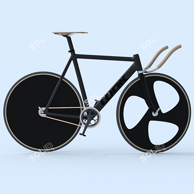 Custom Track Bike Look 3D model image 3