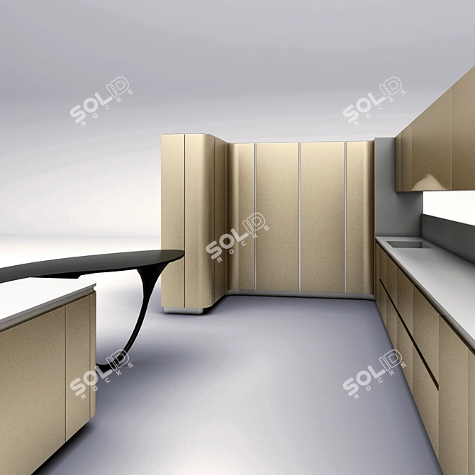 Sleek Snaidero Ola 20 Kitchen 3D model image 3