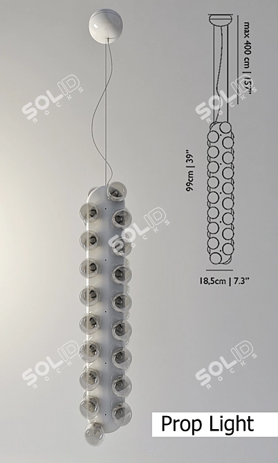 Moooi Prop Light: Captivating Closeup Illumination 3D model image 2