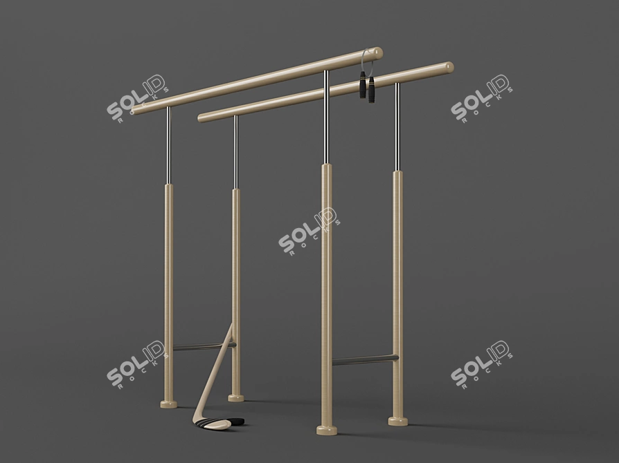 Sport Invertar: Брусья, Скакалка, Клюшка 3D model image 1