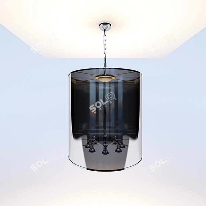 Ethereal Moonlight Chandelier 3D model image 1