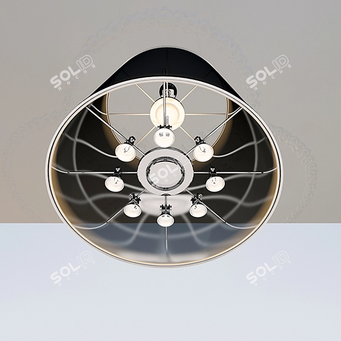 Ethereal Moonlight Chandelier 3D model image 3