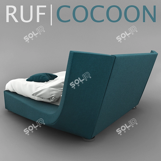 RUF|COCOON Bed: Cozy and Stylish 3D model image 2