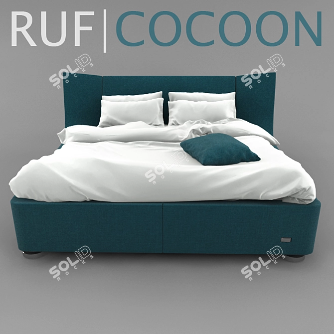 RUF|COCOON Bed: Cozy and Stylish 3D model image 3
