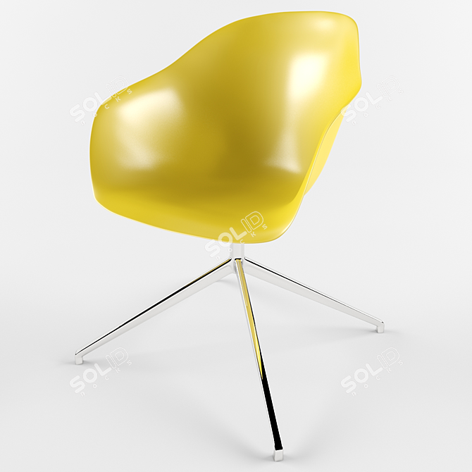 Adelaide Swivel Chair with Multiple Color Options 3D model image 1