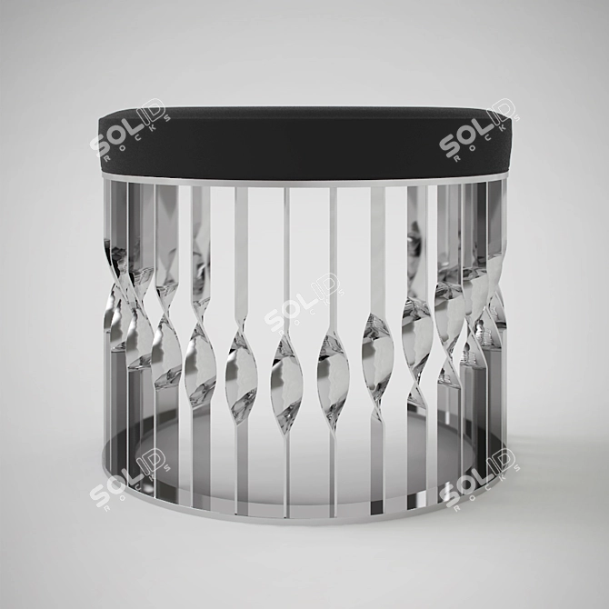 Luxury Mandy Stool: Elegant and Versatile 3D model image 2