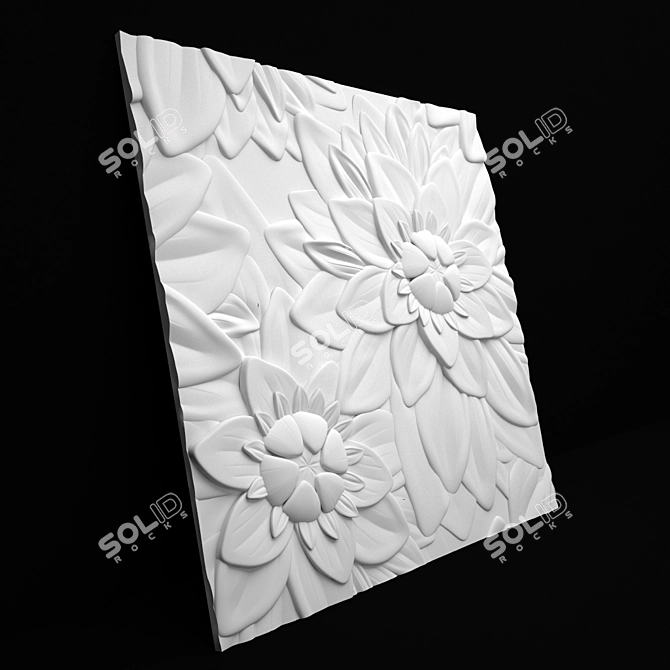 "Seamless 3D Panel | Holly Design 3D model image 3