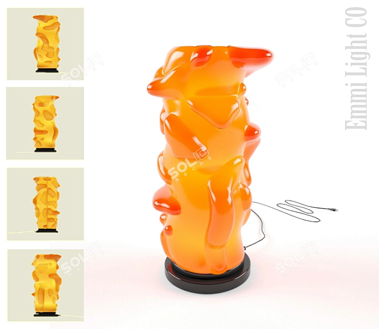 Lava Fusion Floor Lamp 3D model image 1