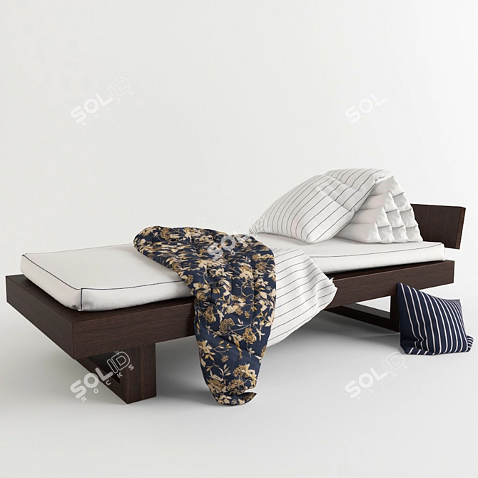 Convertible Bed Couch 3D model image 1