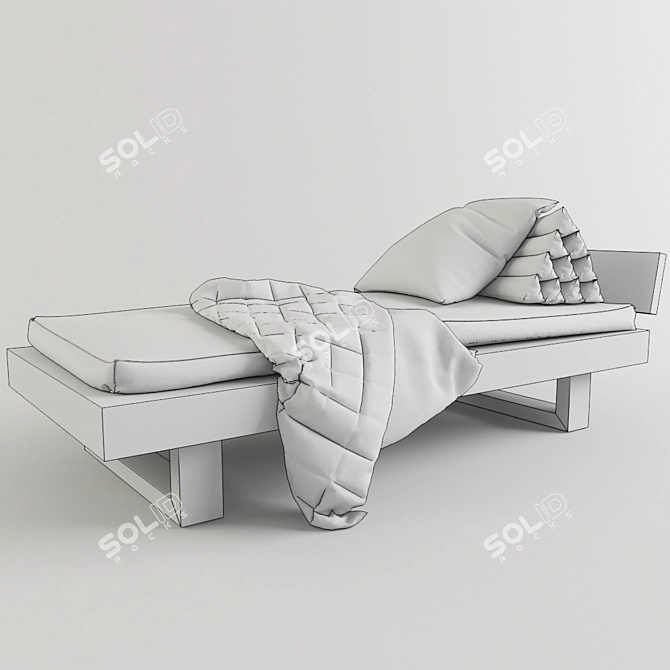 Convertible Bed Couch 3D model image 3