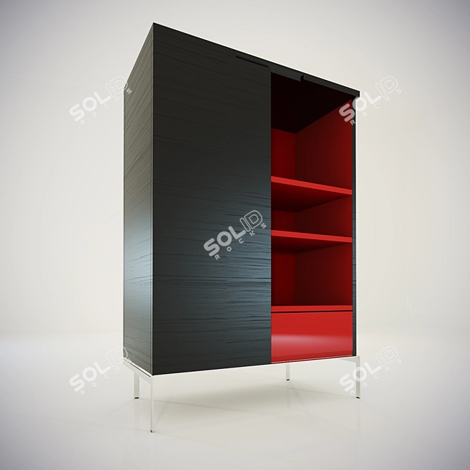 Modern Design Mida Cabinet 3D model image 2