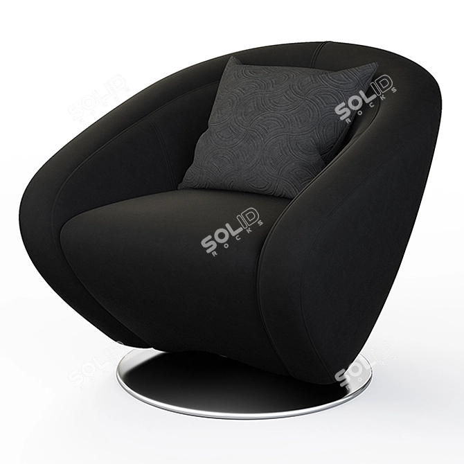 Kiss Armchair: Elegant and Comfortable 3D model image 1