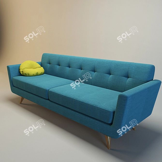 Sleek and Stylish Nixon Sofa 3D model image 2