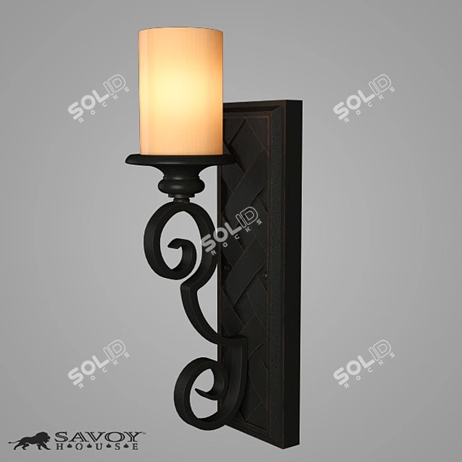 Savoy House Caramel Sconce 3D model image 1