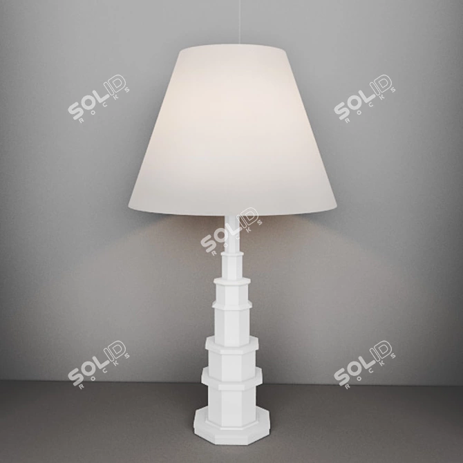 Elegant Visual Comfort Chandelier 3D model image 1