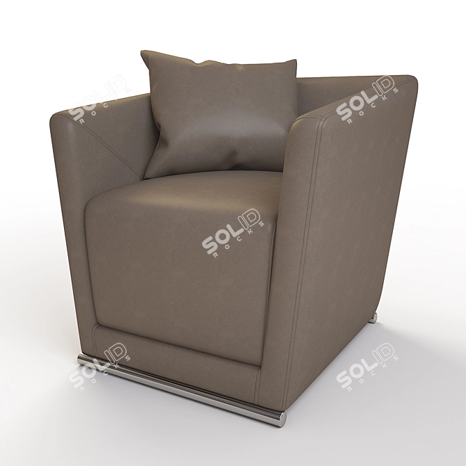 Elegant Perseus Armchair 3D model image 1