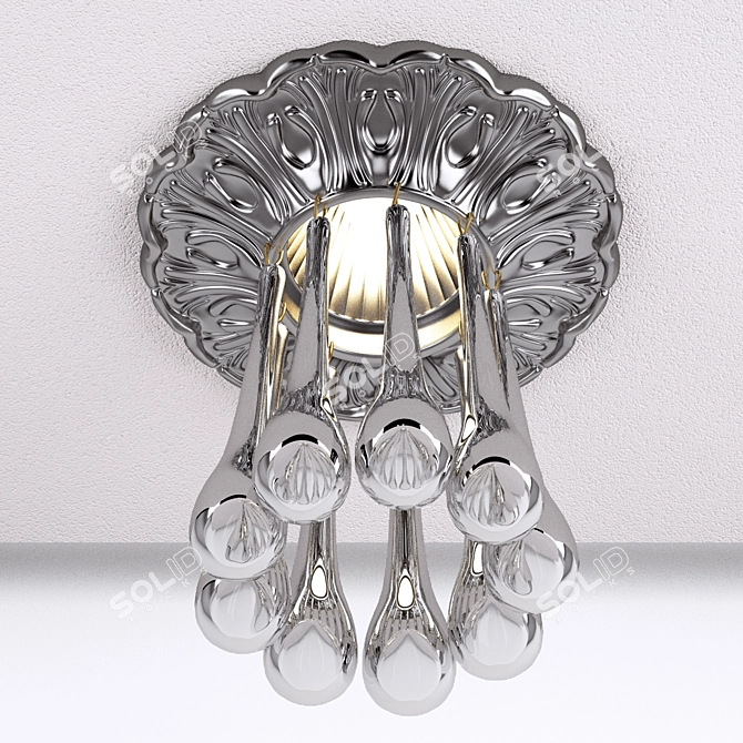 Classic Handmade Recessed Luminaire 3D model image 2