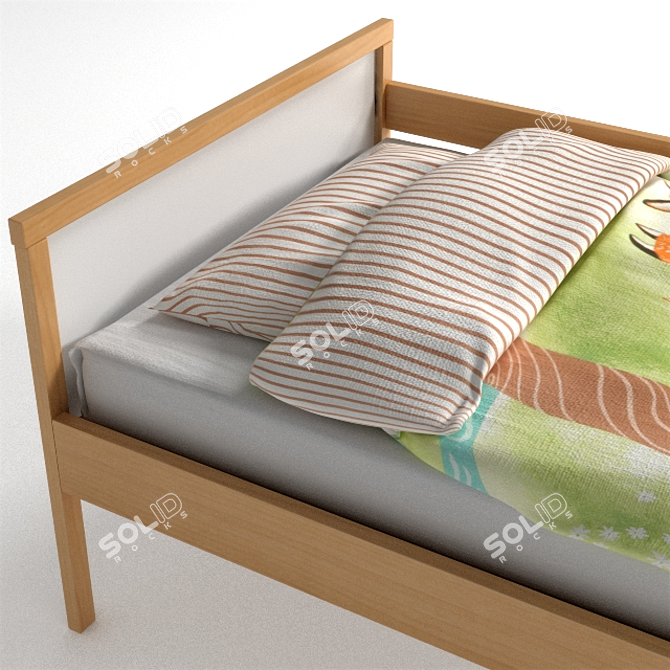 SNIGLAR Children's Bed - 70x160cm 3D model image 2