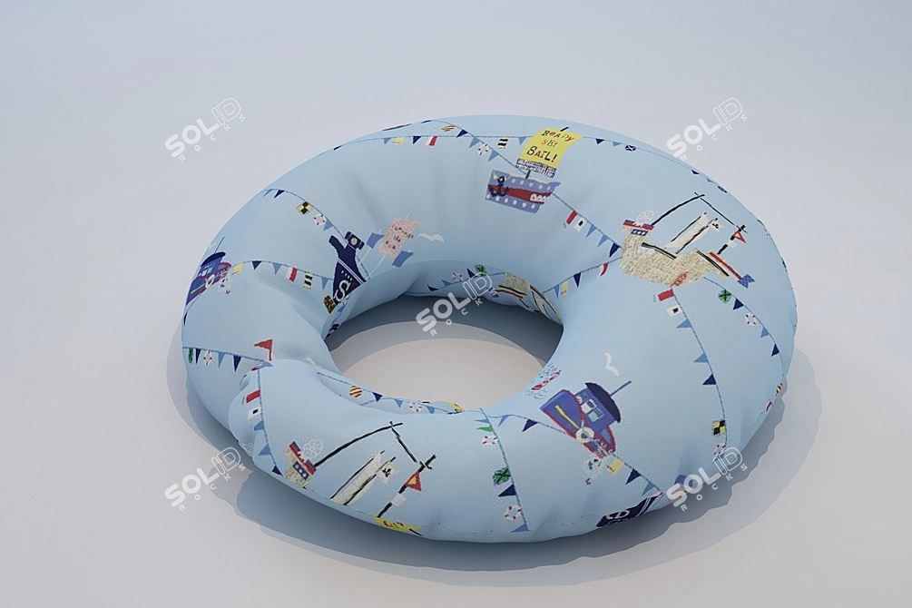 CuddleComfort Pillow 3D model image 1