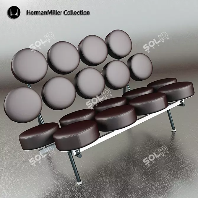 Marshmallow Sofa by Herman Miller 3D model image 1