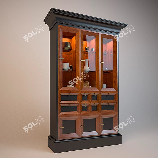 Classic Sideboard 3D model image 1