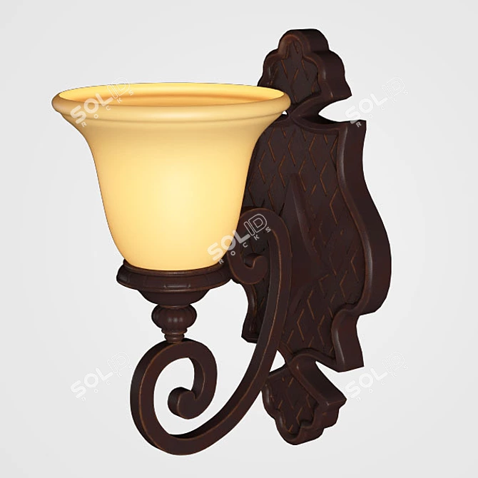 Knightly Glow Sconce 3D model image 1