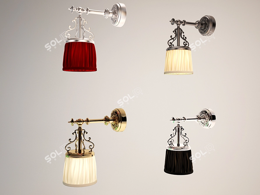 Vibrant Violetta Lingerie 3D model image 2