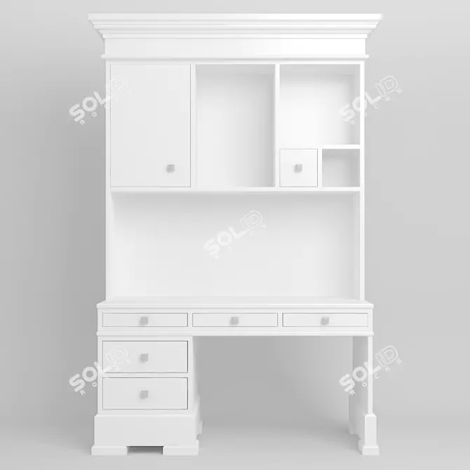 Modern 4-Piece Furniture Set 3D model image 1