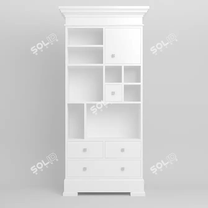 Modern 4-Piece Furniture Set 3D model image 2