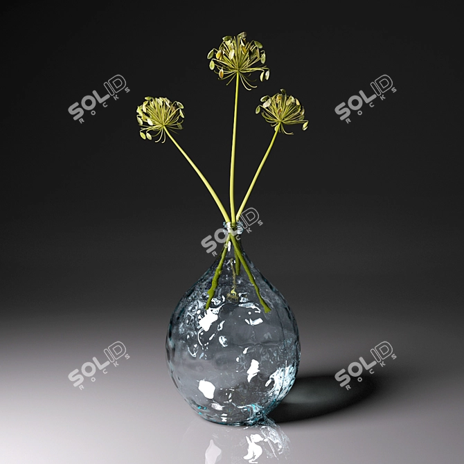 Blooming Seed Bud Vase 3D model image 1