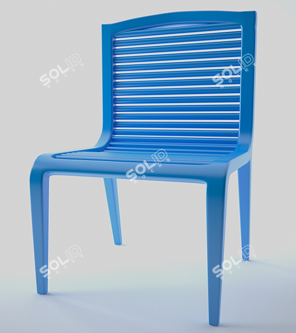 Desalto CH12 Chairs: Stylish and Functional 3D model image 2