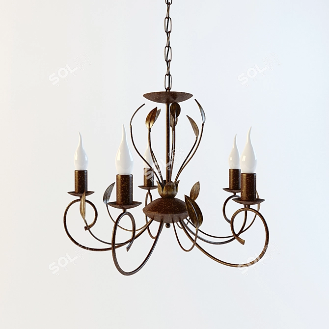 Elegant Catania 86867 Light Fixture 3D model image 1