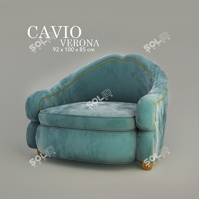 Elegant Verona Chair by Cavio 3D model image 1