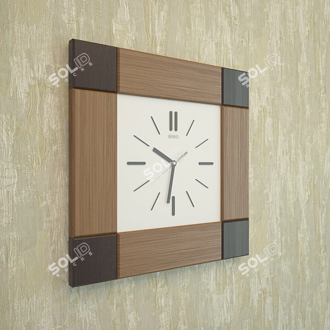 Elegant Wall Clocks 3D model image 1