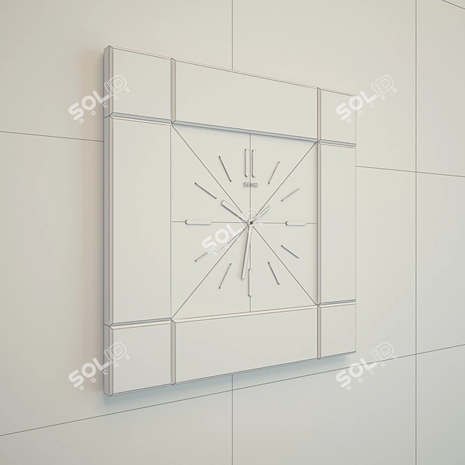 Elegant Wall Clocks 3D model image 2